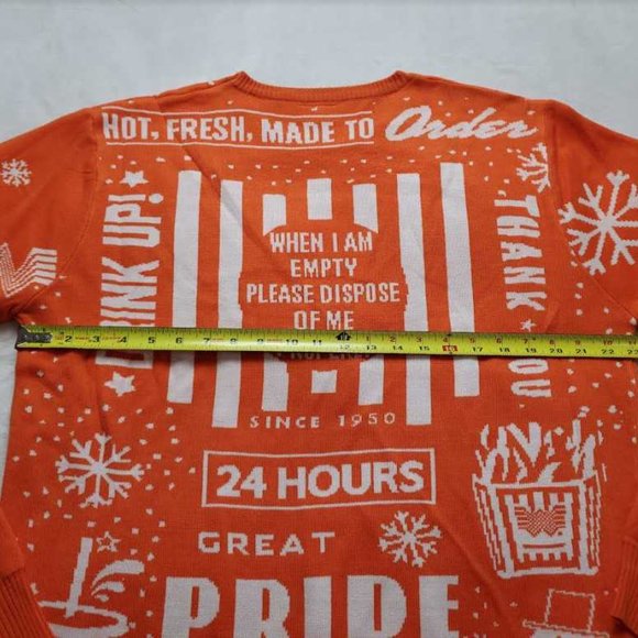 New men's L  Whataburger ugly Christmas sweater - Picture 6 of 7